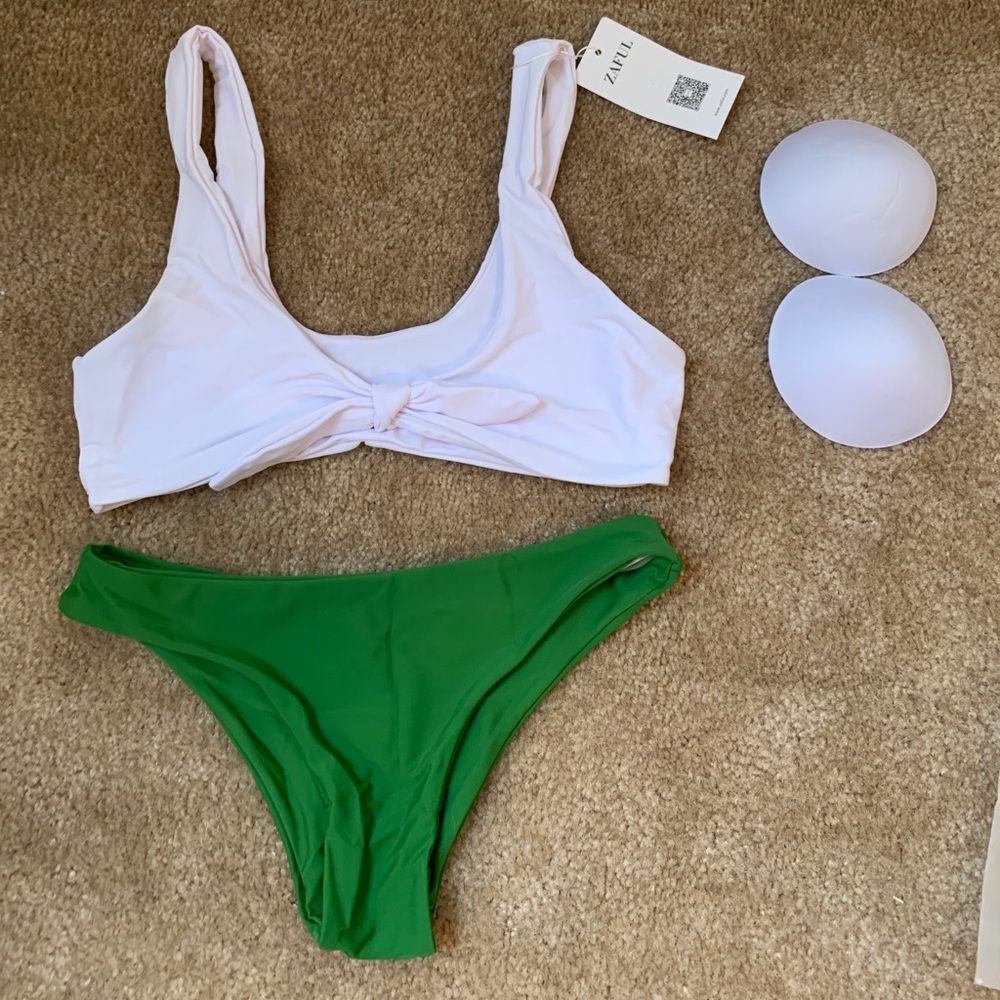 ZAFUL tie front bikini set